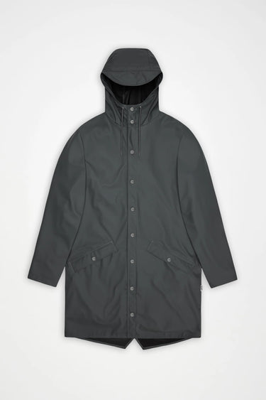 Rains Long Jacket Grey Yağmurluk