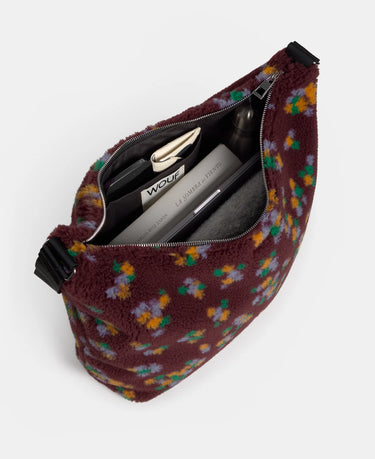 Wouf Ella - Çiçek Desenli Hobo Teddy Çanta-Özel Koleksiyon