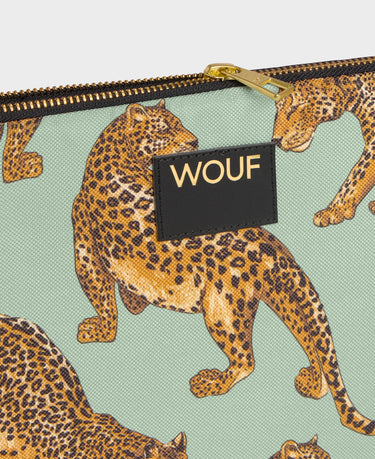 Wouf Emerald Leopard - Leopar Desenli Laptop Kılıfı 13" & 14"
