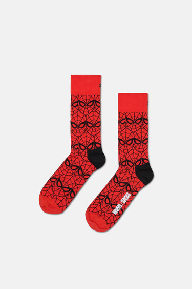 Happy Socks - Çok Renkli Spider-Man Desenli 3’lü Erkek Çorap Seti