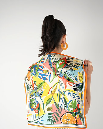 Veloute Citrus Breeze İpek Fular 65x65