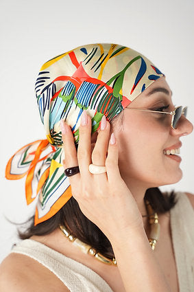 Veloute Citrus Breeze İpek Fular 65x65