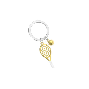 Metalmorphose Tenis Raketi Anahtarlık Gold