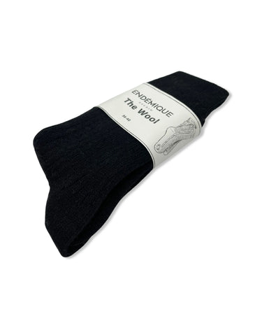 Endémique Studio The Wool VL Black-Kadın Yün Çorap