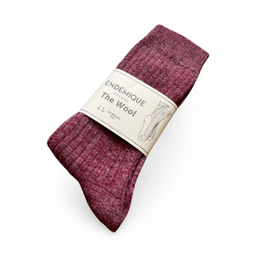 Endémique Studio The Wool VL Grape-Kadın Yün Çorap