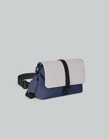 Gaston Luga Spläsh Crossbody Bag - Dark Blue / Taupe Çapraz Çanta