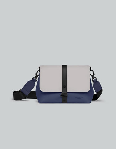 Gaston Luga Spläsh Crossbody Bag - Dark Blue / Taupe Çapraz Çanta
