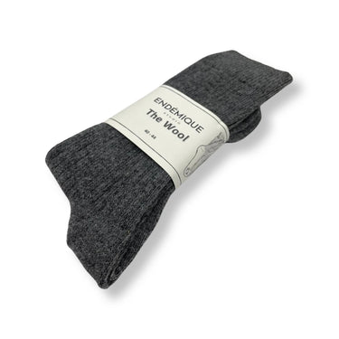 Endémique Studio The Wool VL Grey-Erkek Yün Çorap