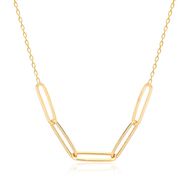 Pia&Co Corrente Zincir Detaylı Altın Kaplama Gümüş Kolye