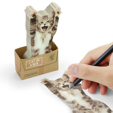 Mustard Cat in a Box Yapışkanlı Notluk
