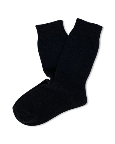 Endémique Studio The Wool Plain Black-Kadın Yün Çorap