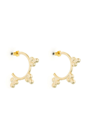 Miklan Antique Gold Huggie Küpe