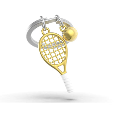 Metalmorphose Tenis Raketi Anahtarlık Gold