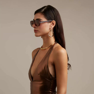 Okkia Andrea Altıgen Unisex
Güneş Gözlüğü Klasik Havana