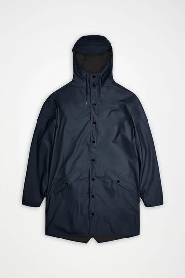 Rains Long Jacket Navy Yağmurluk