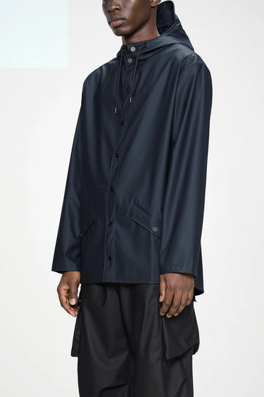 Rains Jacket Navy-Kısa Yağmurluk