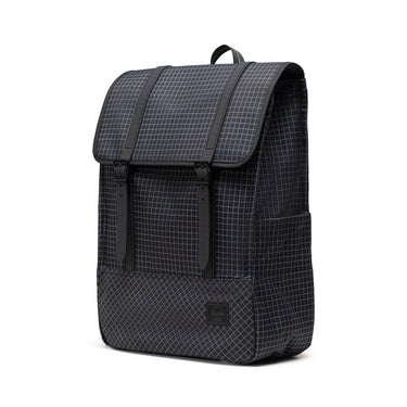 Herschel Survey Grid Black/Black Sırt Çantası, 16" Laptop Uyumlu