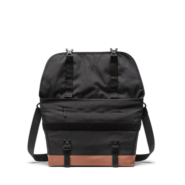 Herschel Cove Messenger Black/Saddle Brown Postacı Çantası