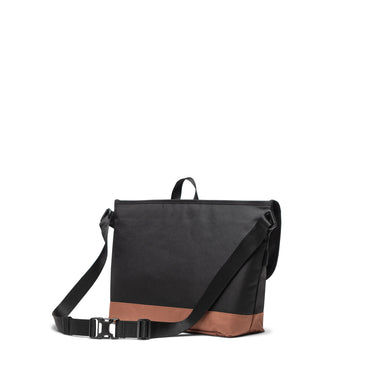 Herschel Cove Messenger Black/Saddle Brown Postacı Çantası