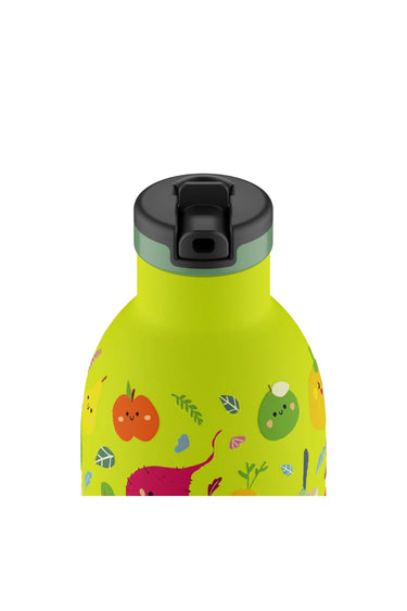 24 Bottles Clima Bottle Kids Veggie Friends Pipetli Paslanmaz Çelik Termos 330 ml