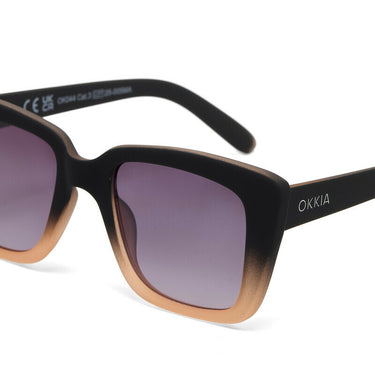 Okkia Elba Unisex Güneş Gözlüğü 
 Siyah - Pudra/ Lens: Siyah gradyan