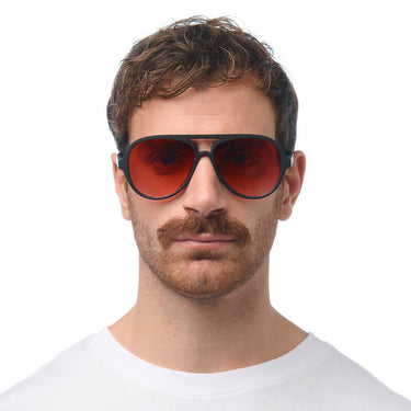 Okkia Alessio Unisex Güneş Gözlüğü 
 Siyah / Lens : Kırmızı