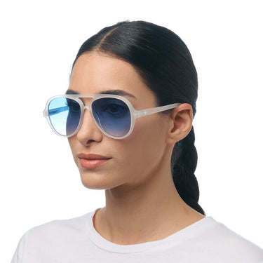 Okkia Alessio Unisex Güneş Gözlüğü 
 Transparan Beyaz / Lens: Mavi
