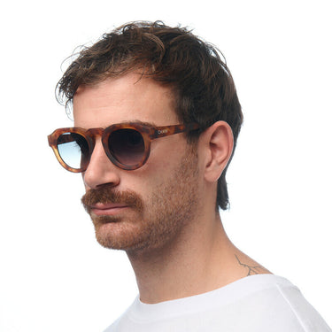 Okkia Zeno Round Unisex Güneş Gözlüğü 
 Sahara Havana / Lens: Yeşil