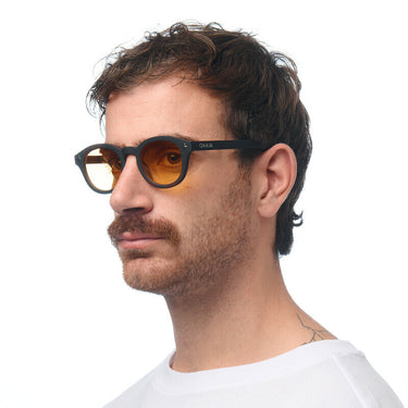 Okkia Milano Unisex Güneş Gözlüğü 
 Siyah Havana / Lens : Sarı