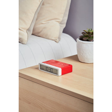 Lexon x Pantone Flip Klasik Alarm Saat Kırmızı