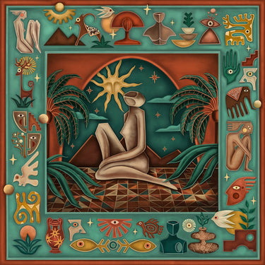 The Carnivalist Ancient Sun 105X105 cm İpek Fular