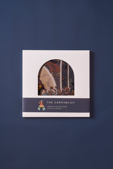 The Carnivalist Meerkat Rhapsody 55X55 cm İpek Fular