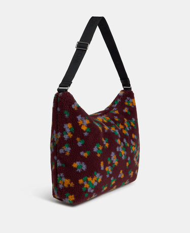 Wouf Ella - Çiçek Desenli Hobo Teddy Çanta-Özel Koleksiyon