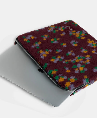 Wouf Ella - Çiçek Desenli Teddy Laptop Kılıfı 13" & 14"-Özel Koleksiyon