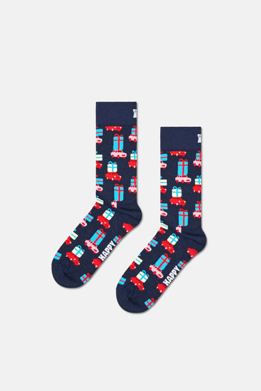 Happy Socks - Lacivert Kardan Adam Temalı Pamuklu 3’lü Erkek Çorap Seti