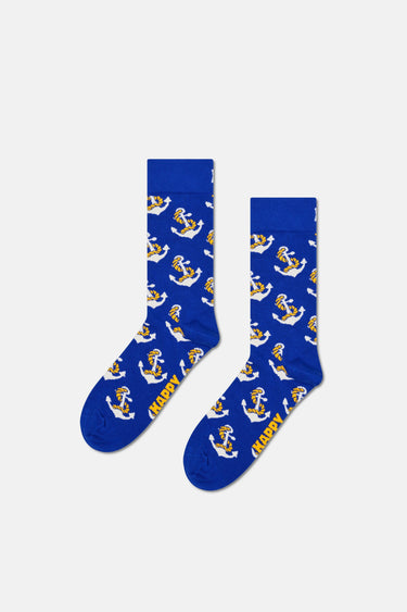 Happy Socks - Çok Renkli Sahil Temalı Pamuklu 3’lü Kadın Çorap Seti