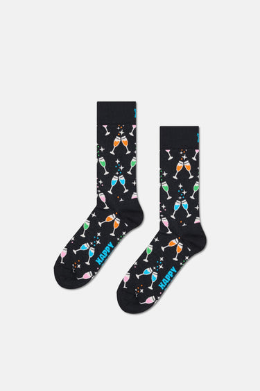 Happy Socks - Çok Renkli Kutlama Desenli 3’lü Erkek Çorap Seti