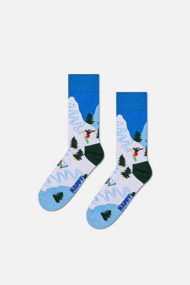 Happy Socks - Çok Renkli Kış Temalı Pamuklu 2’li Erkek Çorap Seti