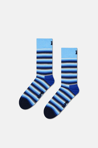 Happy Socks - Erkek Mavi Karışık Desenli Pamuklu 4’lü Çorap Seti