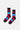 Happy Socks - Siyah Çok Renkli Çizgili Desenli Pamuklu Kadın Çorap