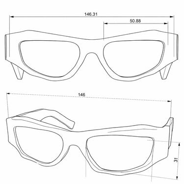 Seletti X Okkia Colorada
  Siyah Lens Güneş Gözlüğü Yeşil