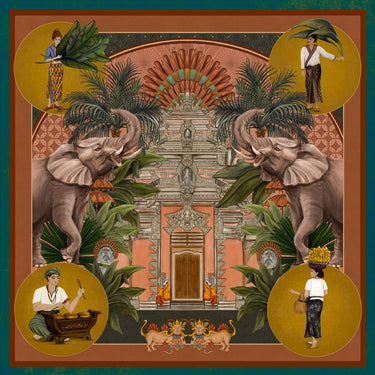 The Carnivalist Echoes 55X55 cm İpek Fular