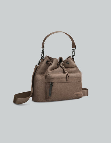Gaston Luga Splash Bucket Crossbody Çanta - Kahverengi