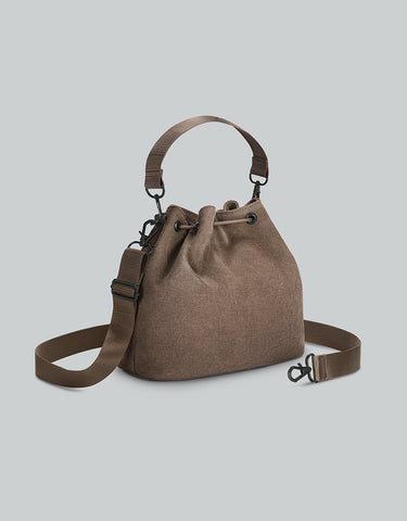 Gaston Luga Splash Bucket Crossbody Çanta - Kahverengi