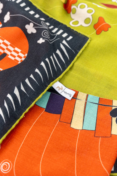 Neymiş Sesler ve Sessizler Kırmızı-110x110 Yün Şal