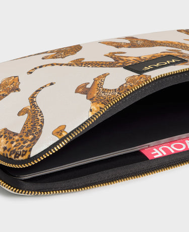 Wouf The Leopard - Leopar Desenli Laptop Kılıfı 13" & 14"