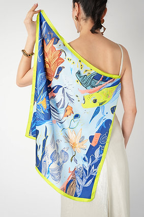 Veloute Submerge İpek Fular 65x65