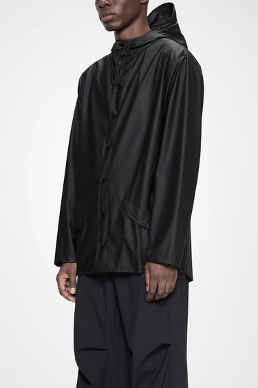 Rains Jacket Black-Kısa Yağmurluk