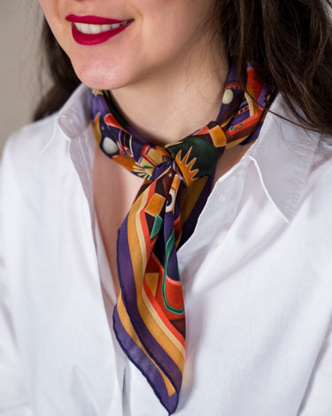 The Carnivalist Stairbirds 55X55 cm İpek Fular