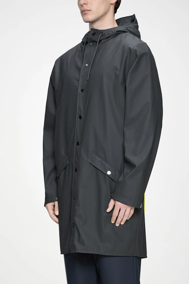 Rains Long Jacket Grey Yağmurluk